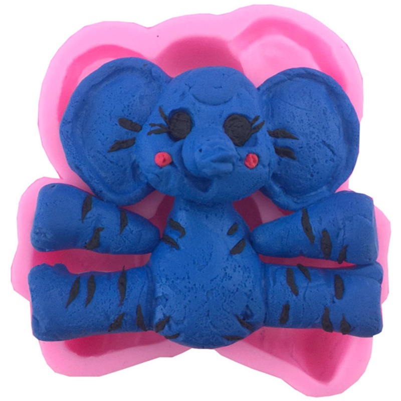 3D Silicone Baby Elephant Fondant Mould
