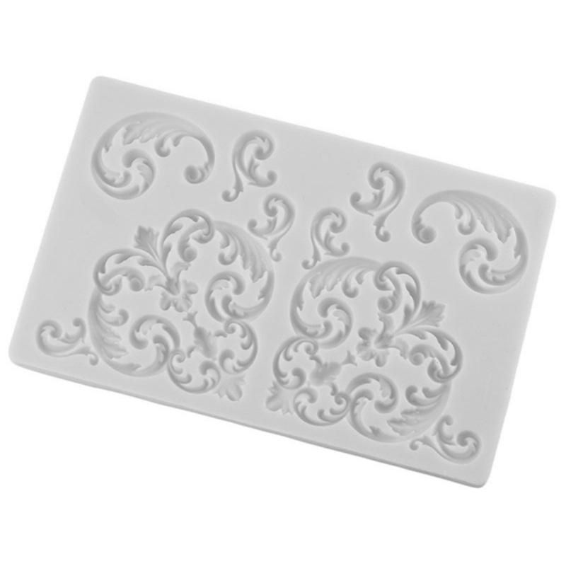 Baroque Border Silicone Fondant Mold