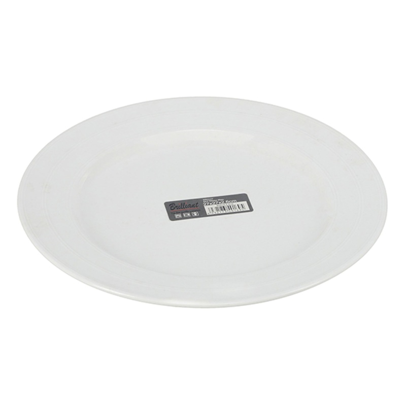 BRILLIANT 10.5 Round Dinner Platter 18c