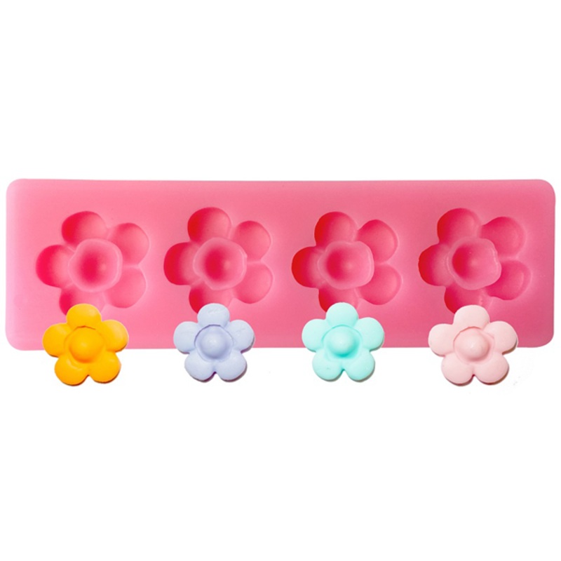 Daisy Flower Silicone Mold 4 cavity