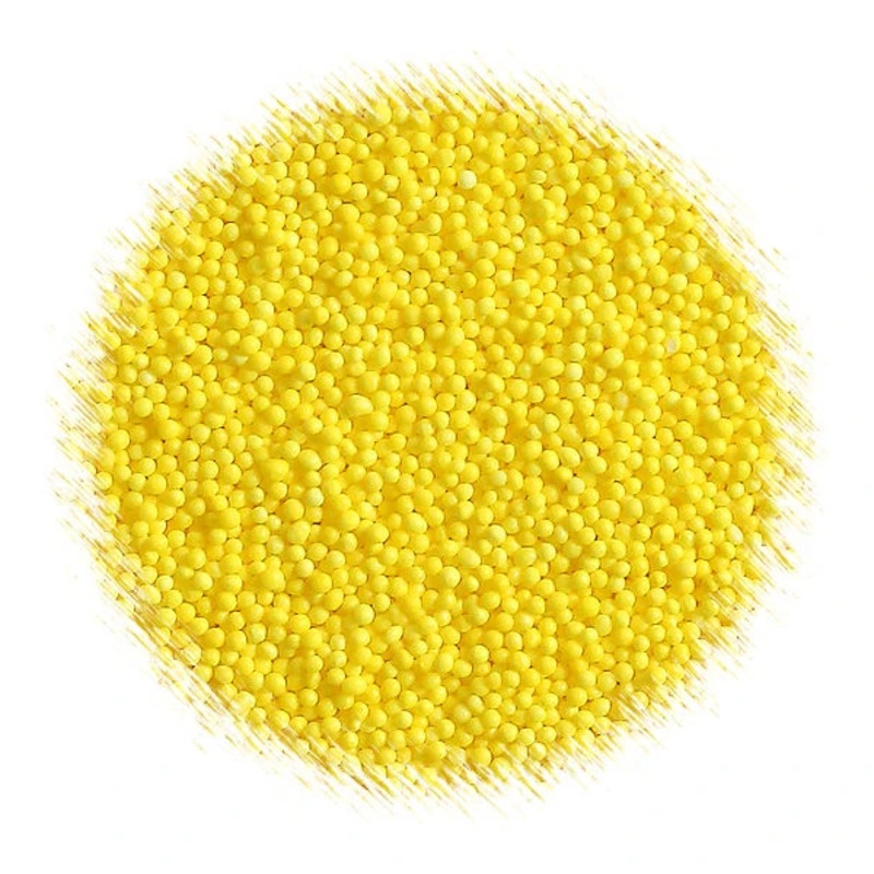 Edible Sugar Pearl Balls Bright Yellow