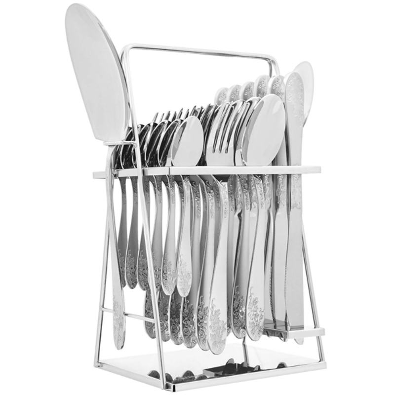 Elegant Cutlery Set 26Pcs -Flowers