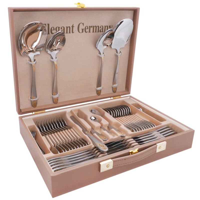Elegant Cutlery Set 52Pcs -Flower
