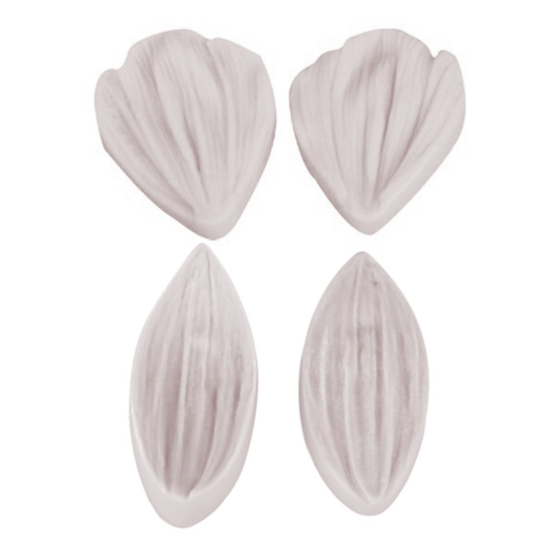 Flower Leaves Silicone Mold 4Pcs