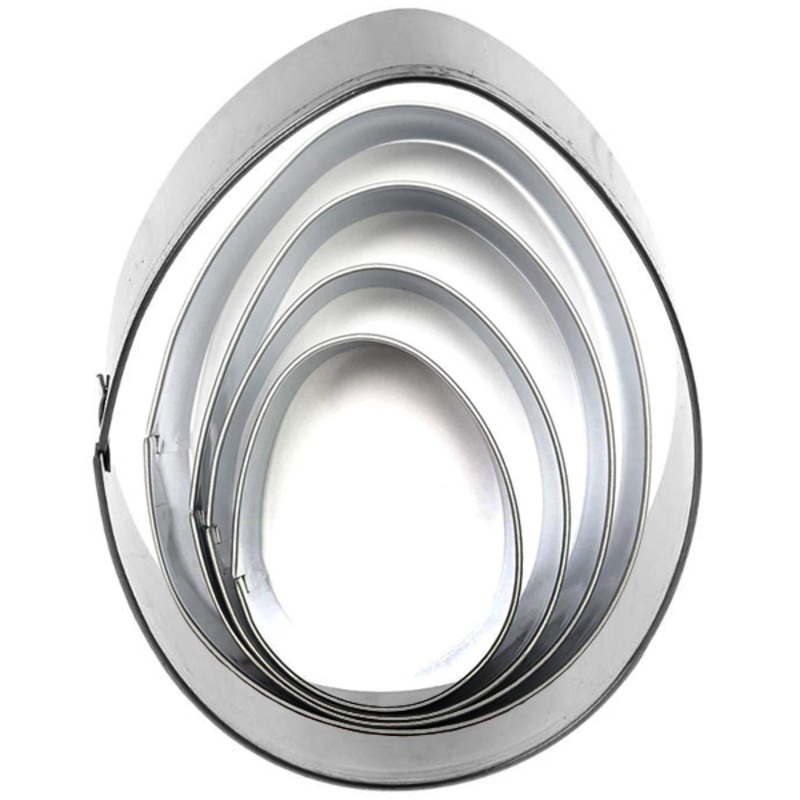 Oval Egg Cookie Cutter Set