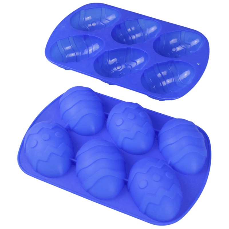6 Easter Eggs Fondant Silicone Cake Decoration Mold