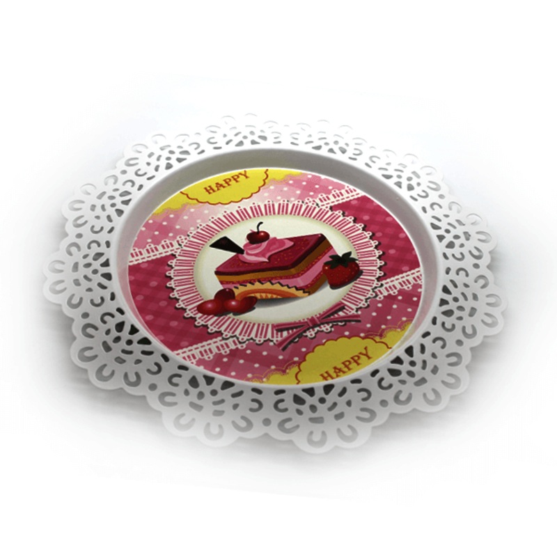 Cake Serving Plate Birthday Cake 8 in