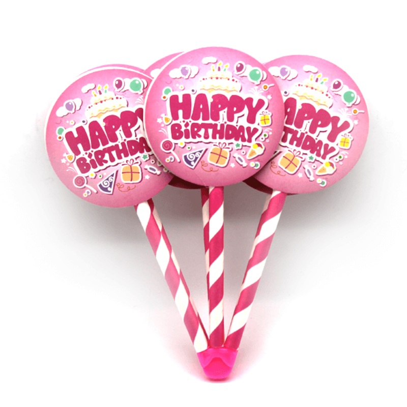 Cupcake Toppers Pink Happy Birthday