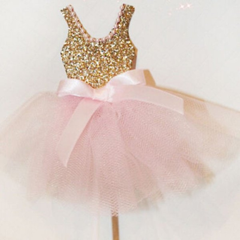 Dancing Ballet Girl Cupcake Topper 5Pcs