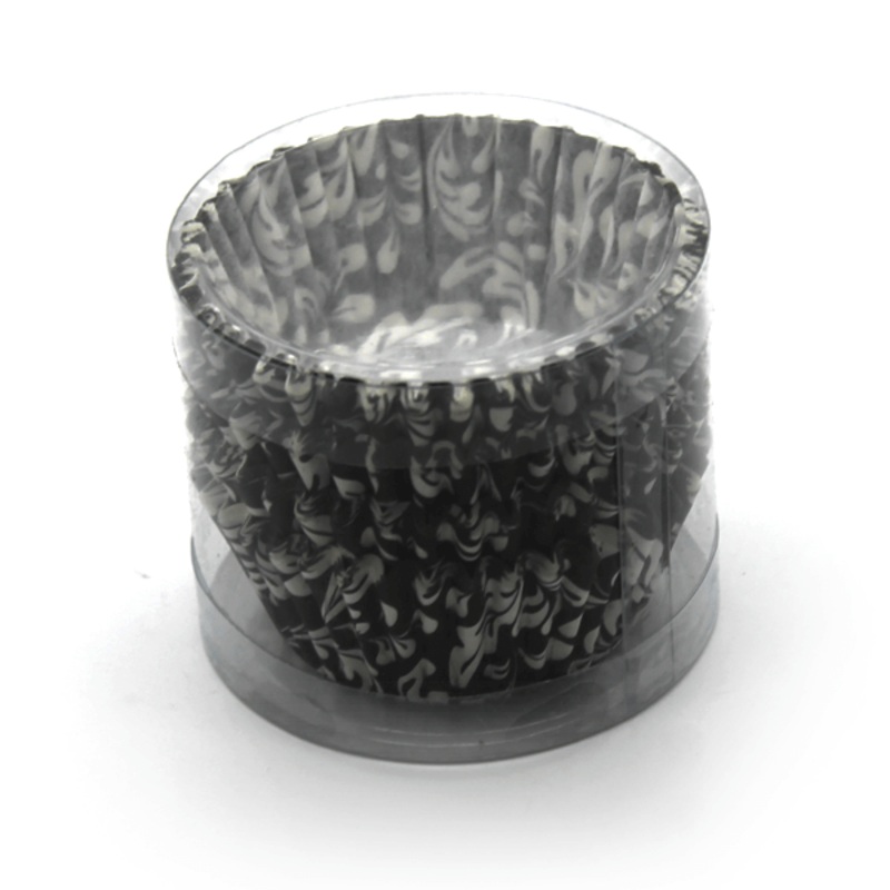 Mini Cupcake Liners Black Design