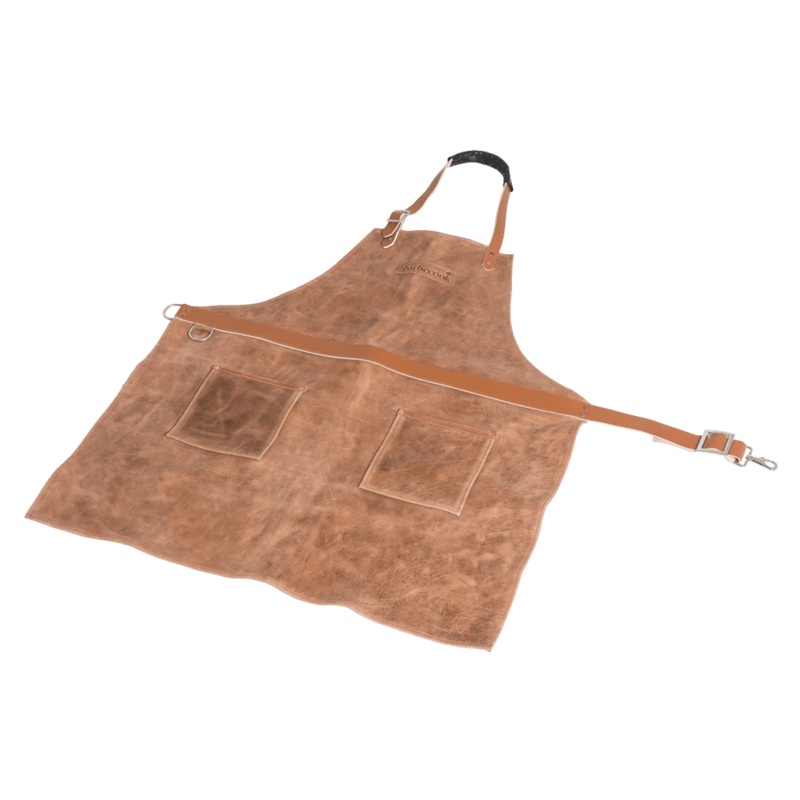 Leather apron brown
