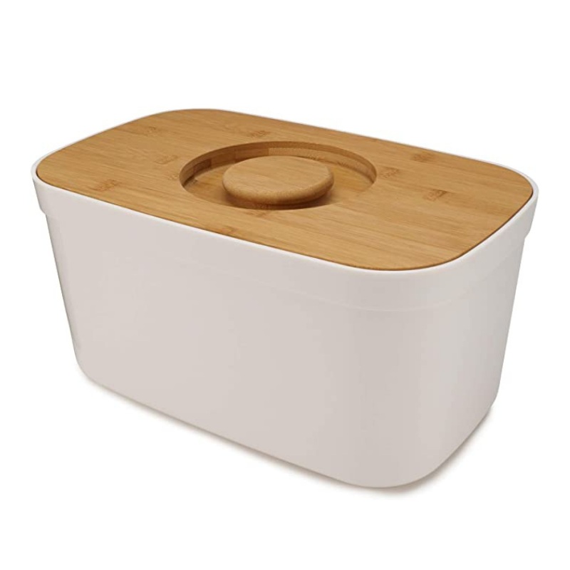 Joseph Joseph Bread Bin with Cutting Board White