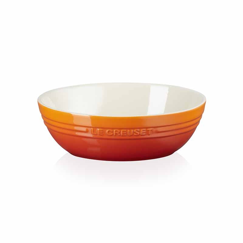 Le Creuset Pasta / Salad Serving Bowl Oval 29cm Volcanic