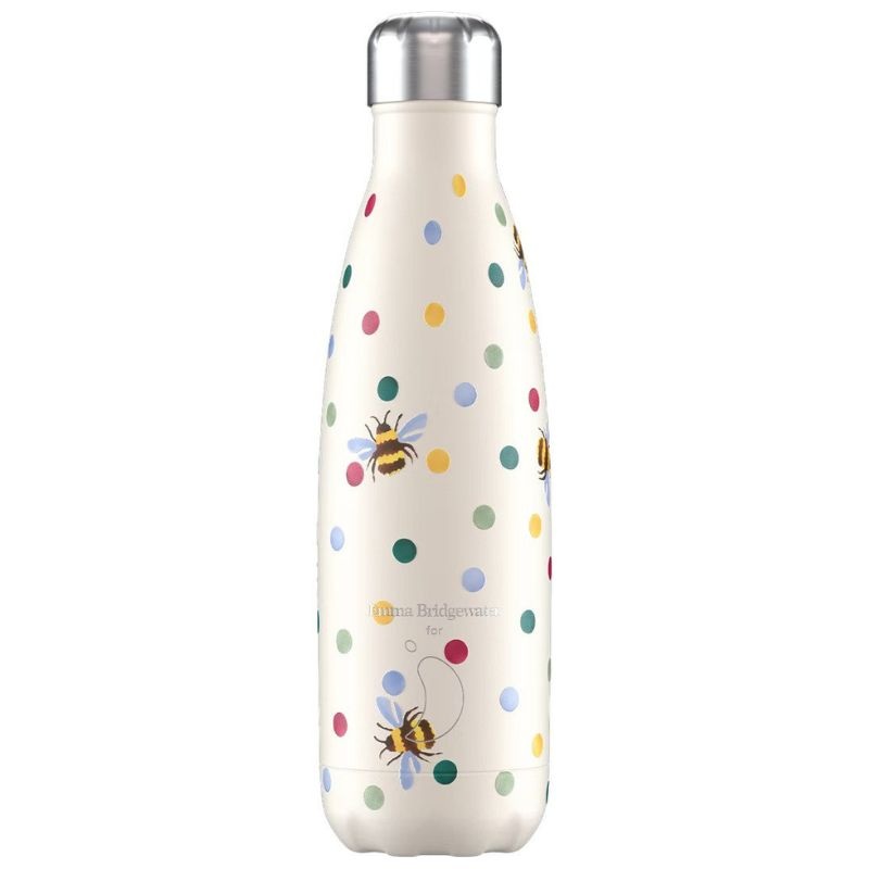 Chilly's Emma Bridgewater Bottle Polka Dot & Bees 500ml