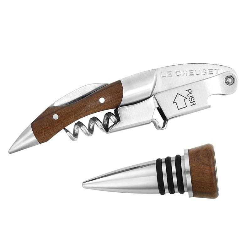 Le Creuset GS-190 Waiter's Corkscrew and Stopper Gift Set
