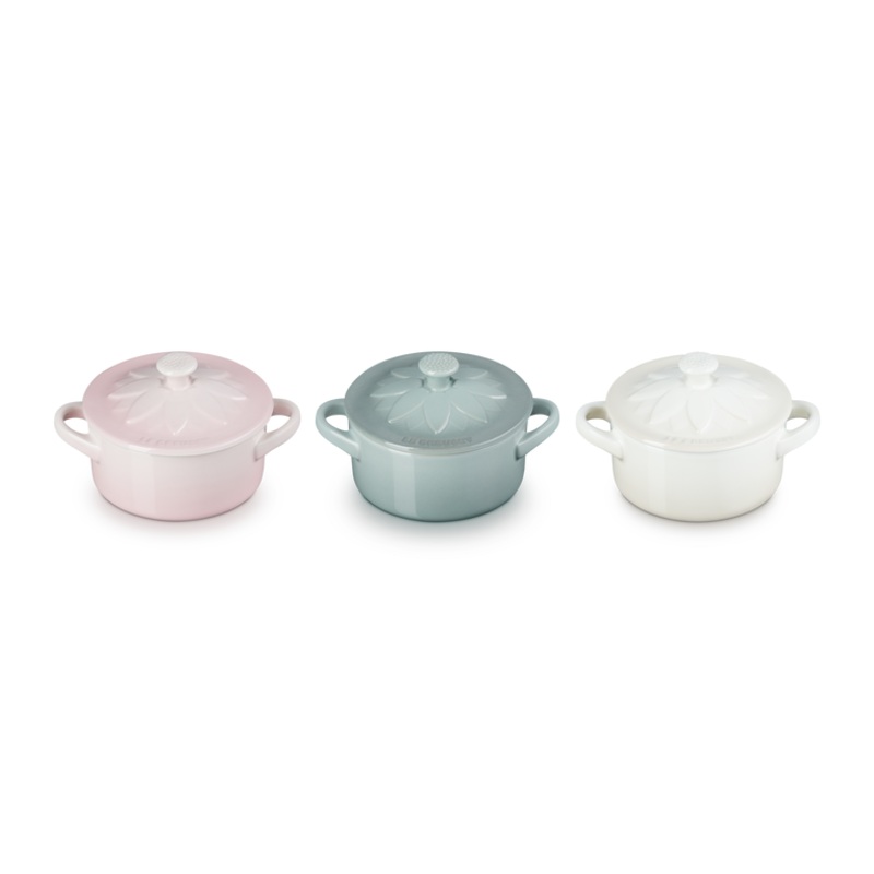 Le Creuset Stoneware Petite Casserole Sunflower (Set of 3)
