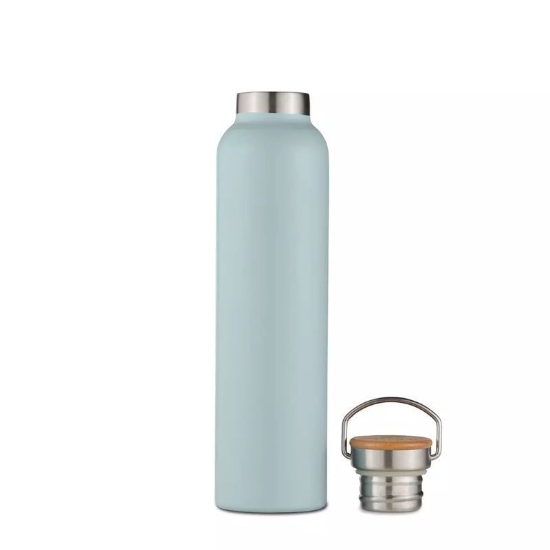 Natural Life Bottle with Bamboo Lid 750ml Sky Blue