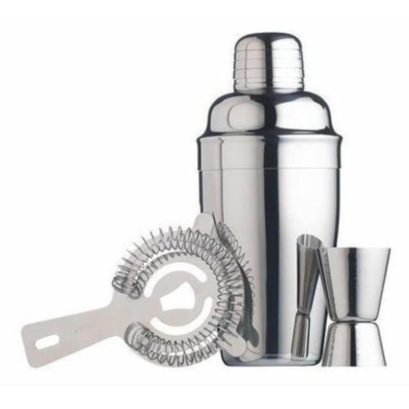 Barcraft Cocktail Set 3 Piece Stainless Steel
