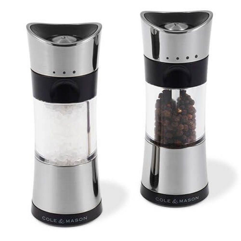 Cole & Mason Horsham Chrome Salt & Pepper Mill Gift Set