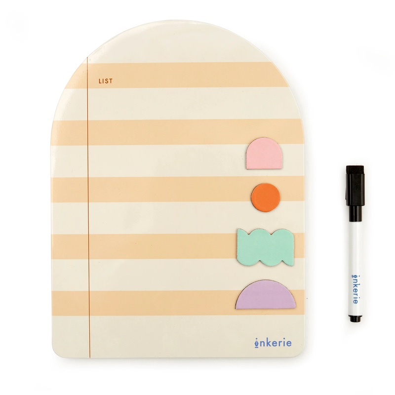 Kikkerland Inkerie Magnetic Dry Erase List Memo Board