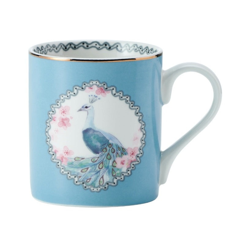 KitchenCraft Mikasa Can Mug Peacock 280ml