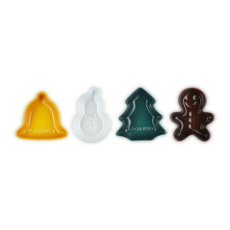 Le Creuset Stoneware Christmas Mini Dishes (Set of 4)