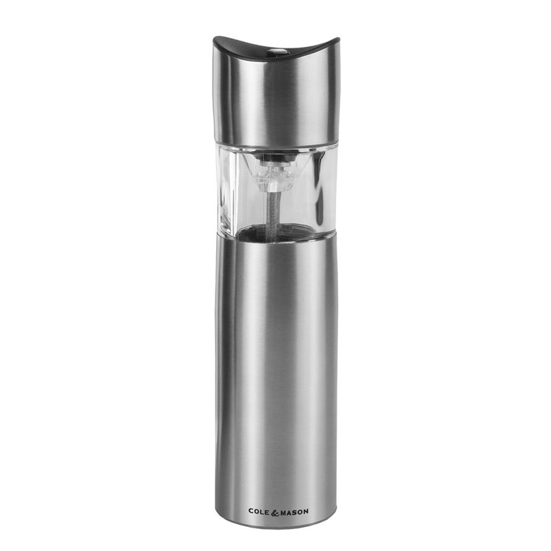 Cole & Mason Penrose Stainless Steel Electronic Salt & Pepper Mill 210mm