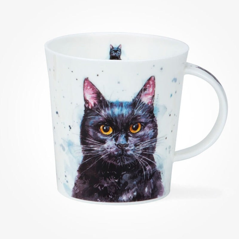 Dunoon Lomond Pawtraits Black Cat Mug