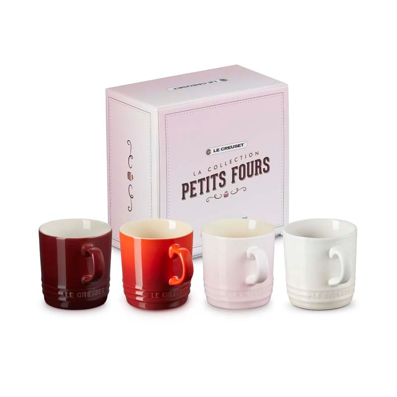 Le Creuset Stoneware La Petits Fours Collection Cappuccino Mugs 200ml (Set of 4)