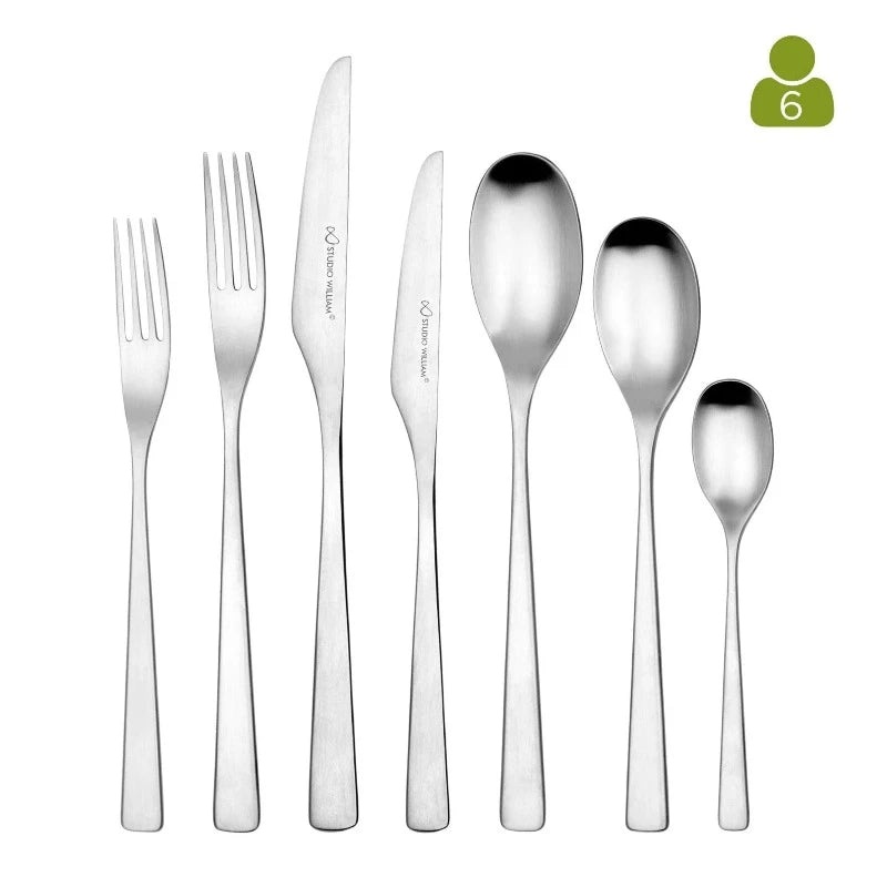 Studio William Tilia Satin 42 Piece Cutlery Set
