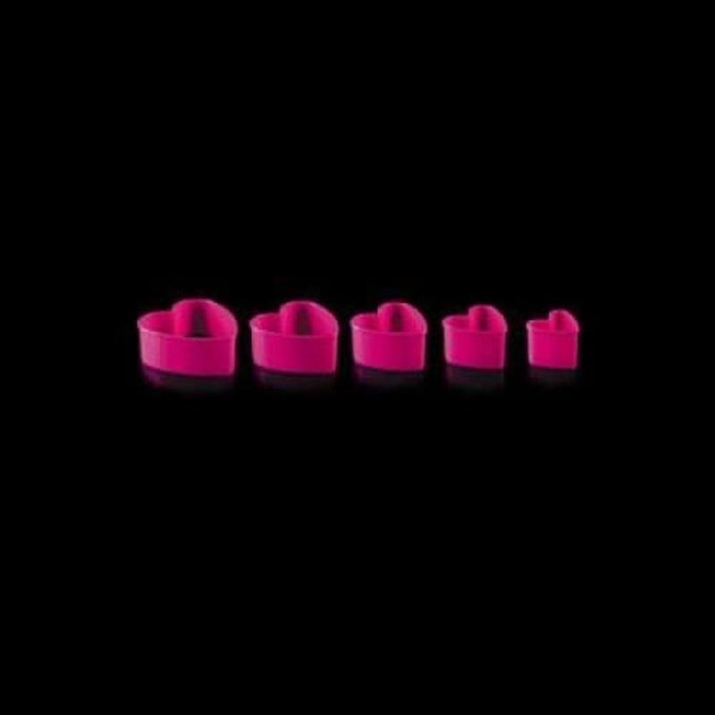 CKS Cookie Cutters Set of 6 Pink Heart