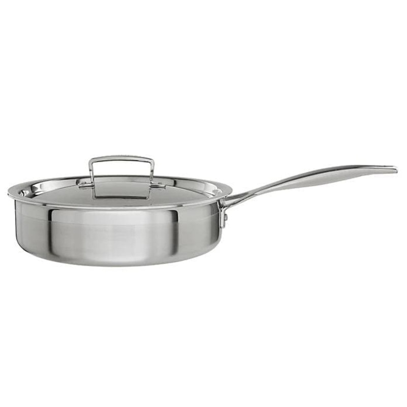 Le Creuset 3-ply Stainless Steel Saut Pan and Lid 24cm