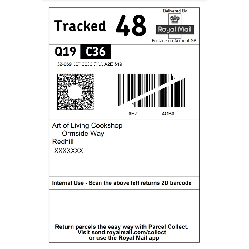Royal Mail Return Label