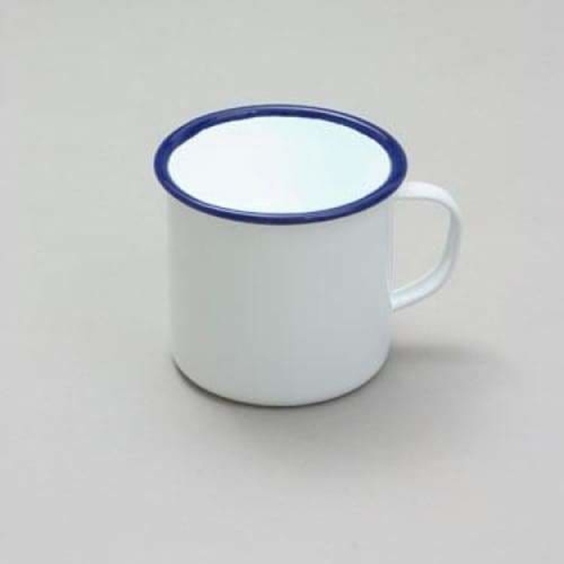 Falcon Enamel Small Mug 8cm Blue / White