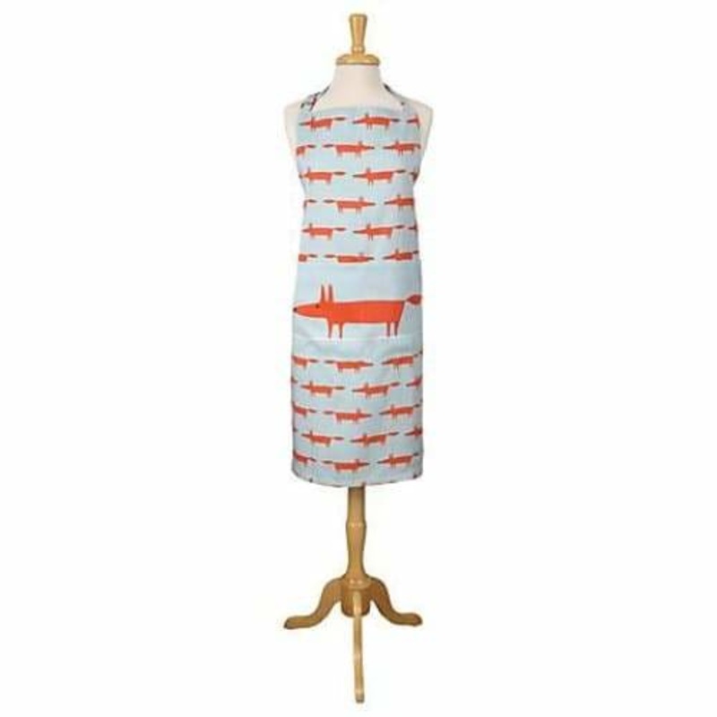 Mr Fox Apron - Blue - 90cm x 70cm
