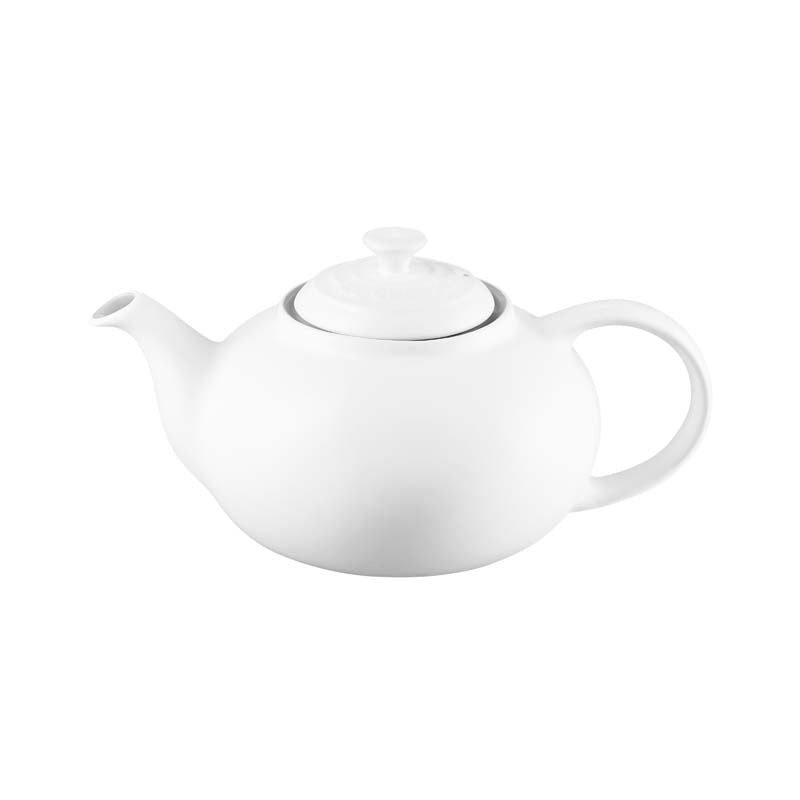Le Creuset Stoneware Classic Teapot 1.3L White