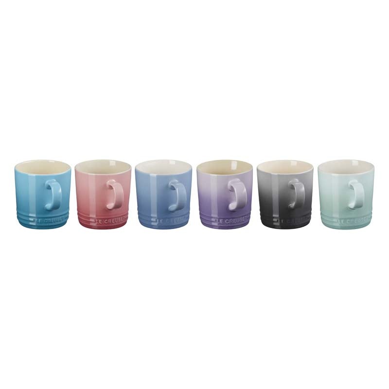 Le Creuset Stoneware Mugs 350ml Pastel (Set of 6)