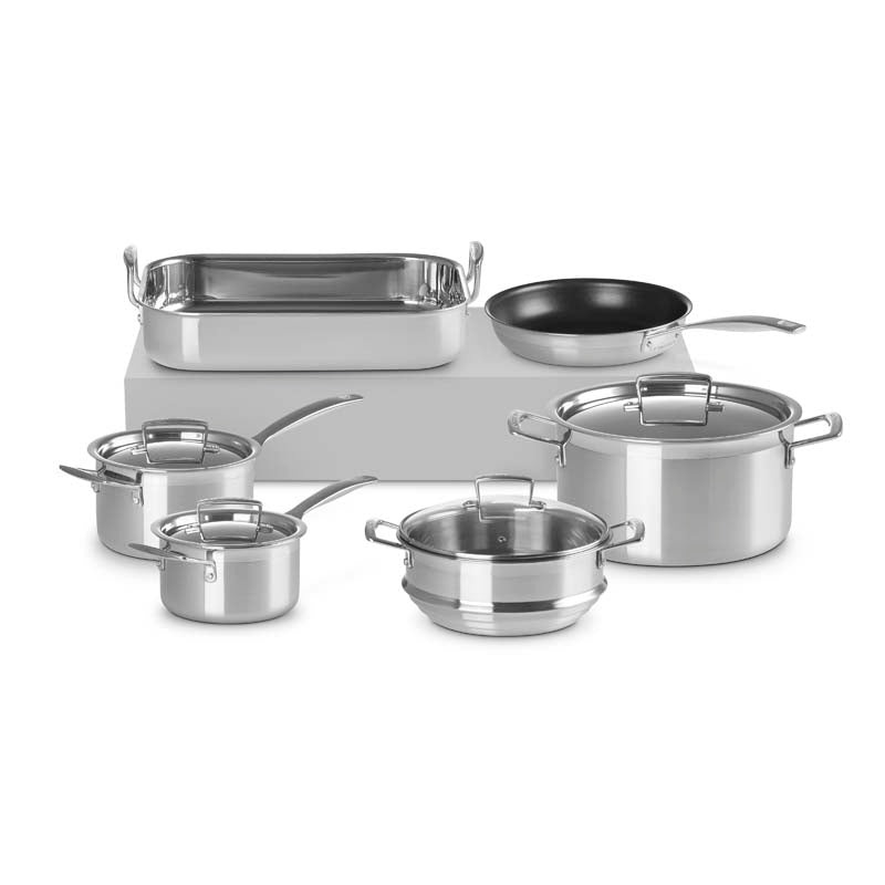 Le Creuset 3 ply Stainless Steel 6 Piece Cookware Set