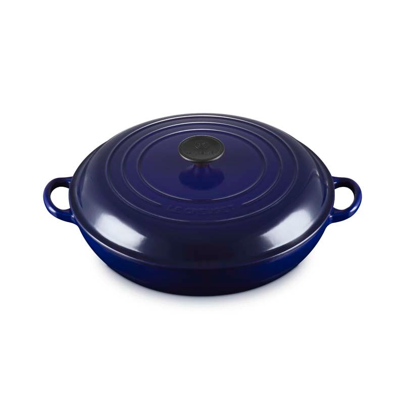 Le Creuset Classic Cast Iron Shallow Casserole 30cm Indigo