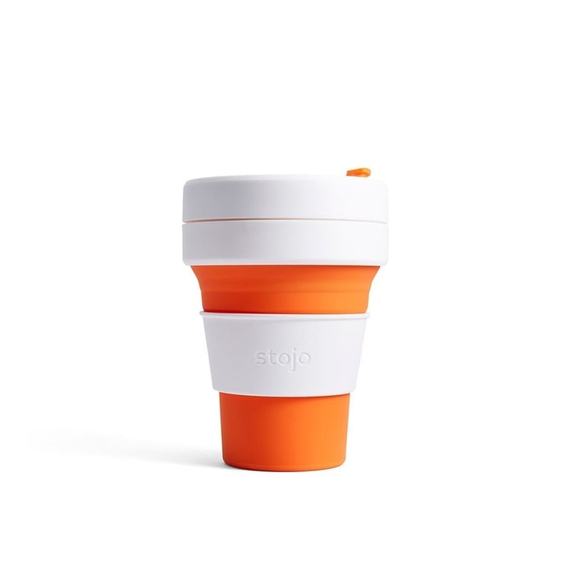 Stojo Collapsible Pocket Cup - Orange