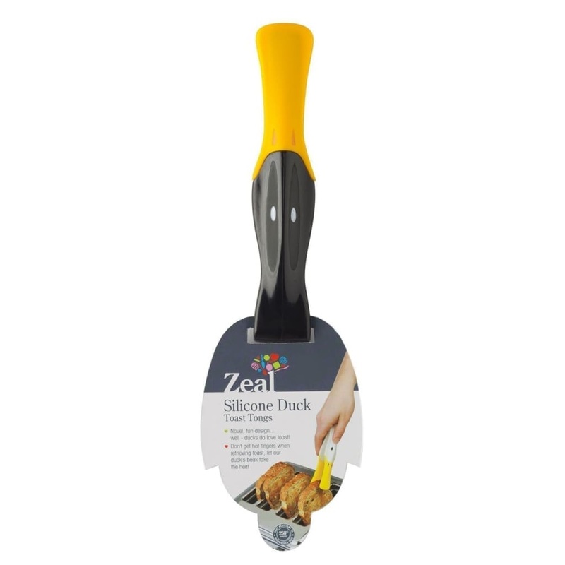Zeal Duck Toast and Crumpet Tongs Black