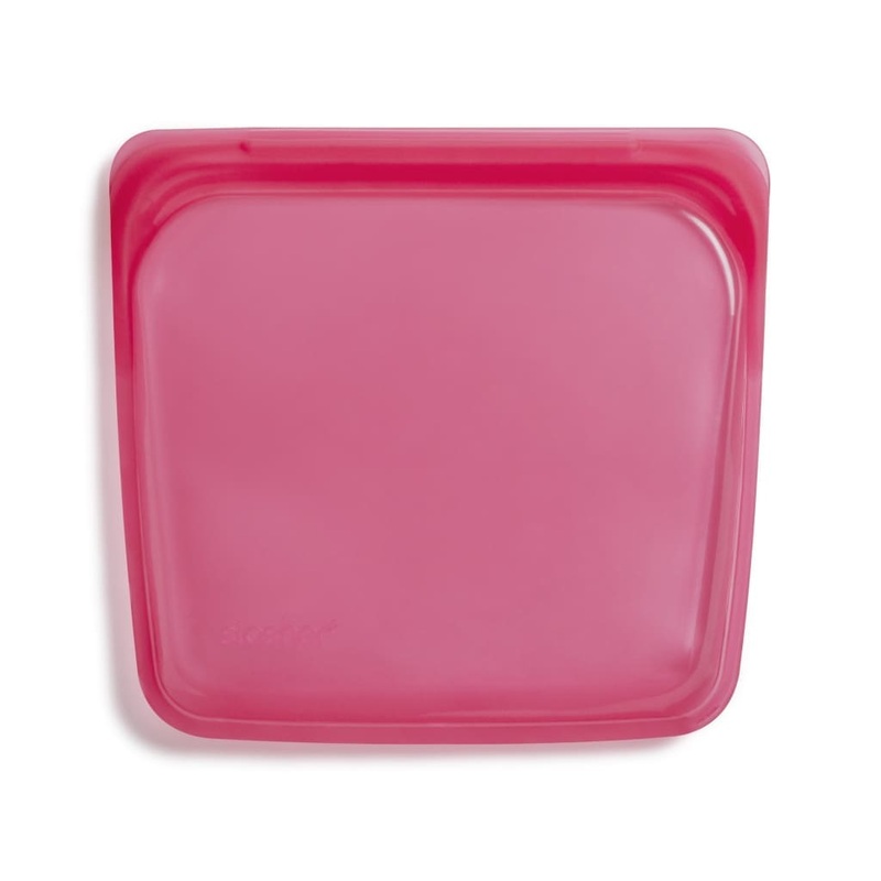 Stasher Reusable Silicone Sandwich Bag (Medium) - Raspberry