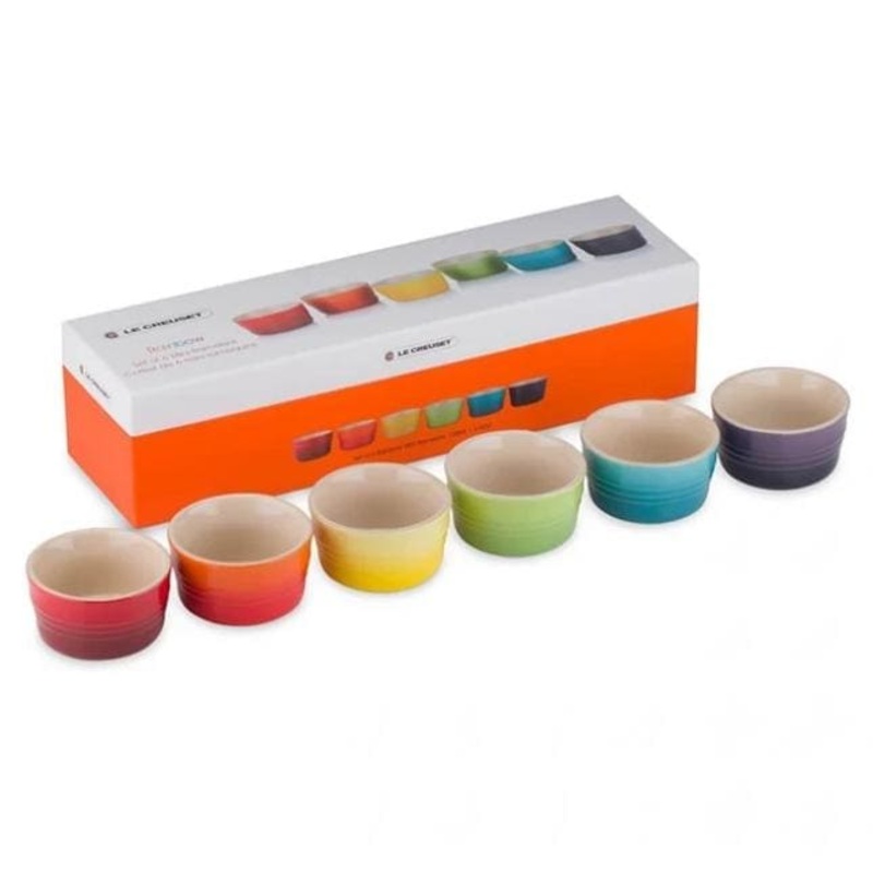 Le Creuset Rainbow Set of 6 Mini Ramekins