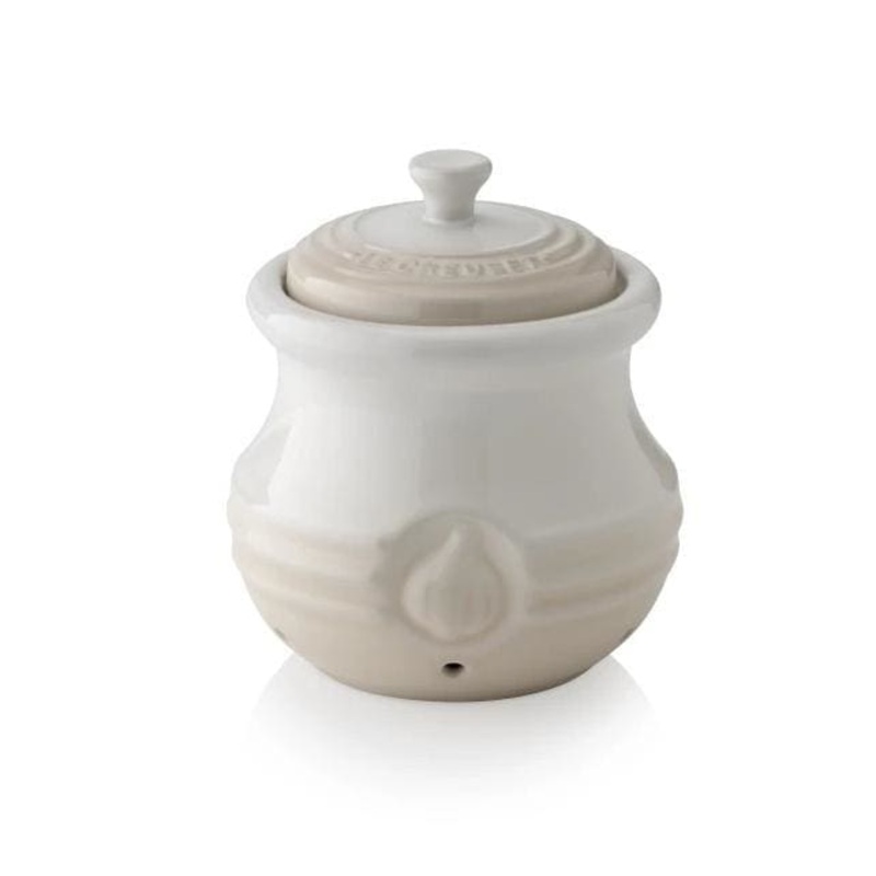 Le Creuset Stoneware Garlic Keeper Meringue