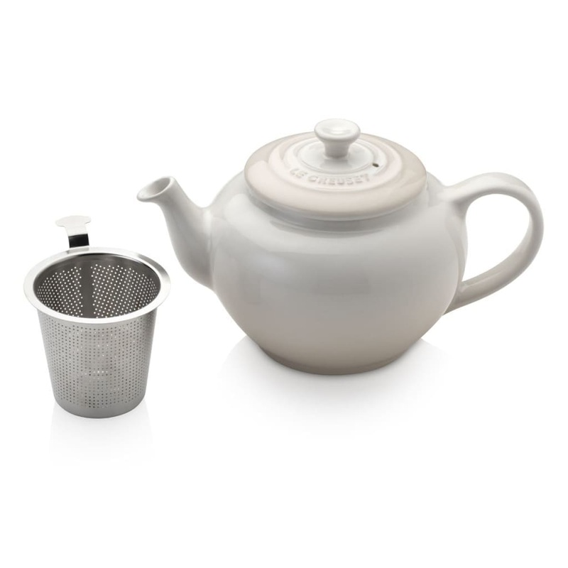 Le Creuset Stoneware Petite Teapot With Infuser Meringue