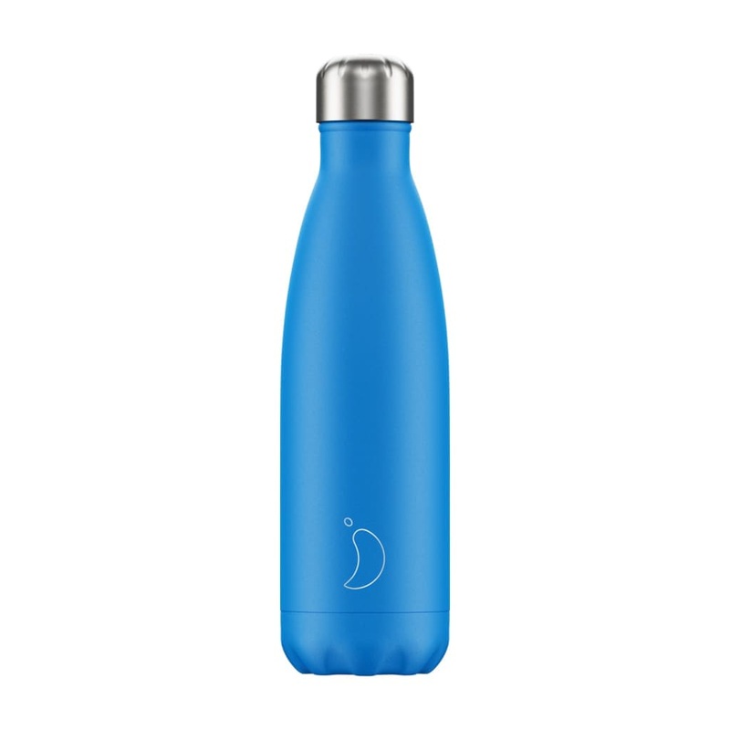 Chilly's Bottle Neon Blue 500ml
