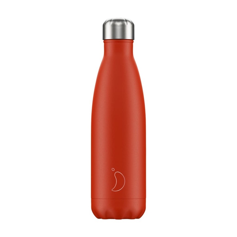 Chilly's Bottle Neon Red 500ml