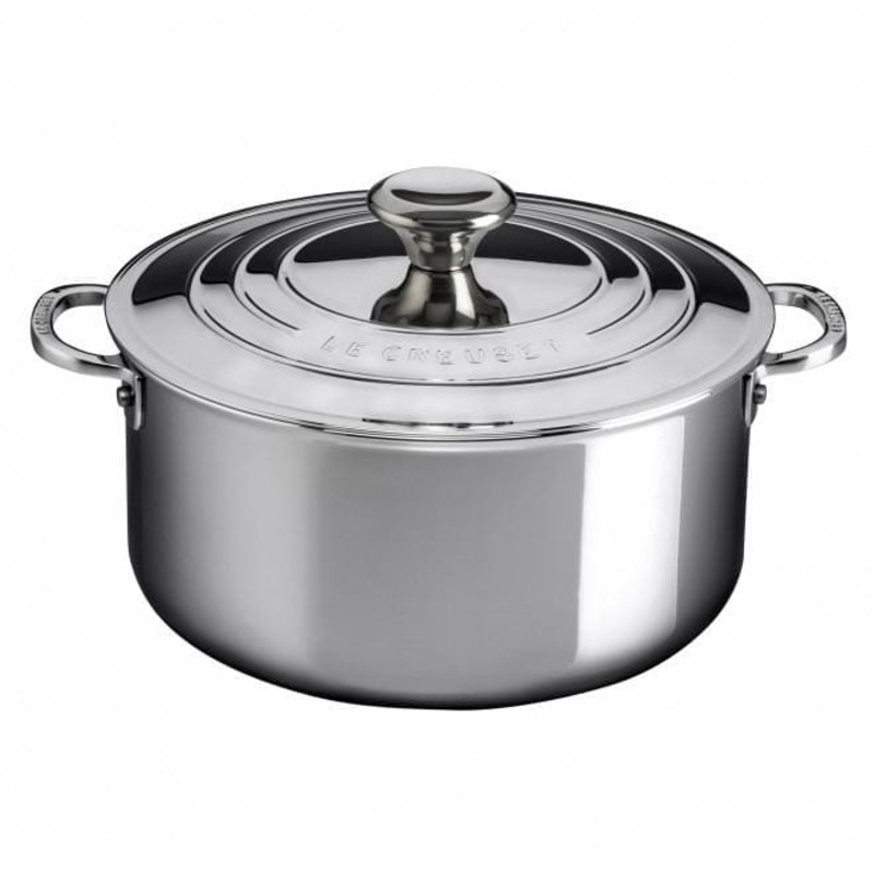 Le Creuset Signature Stainless Steel Shallow Casserole 24cm