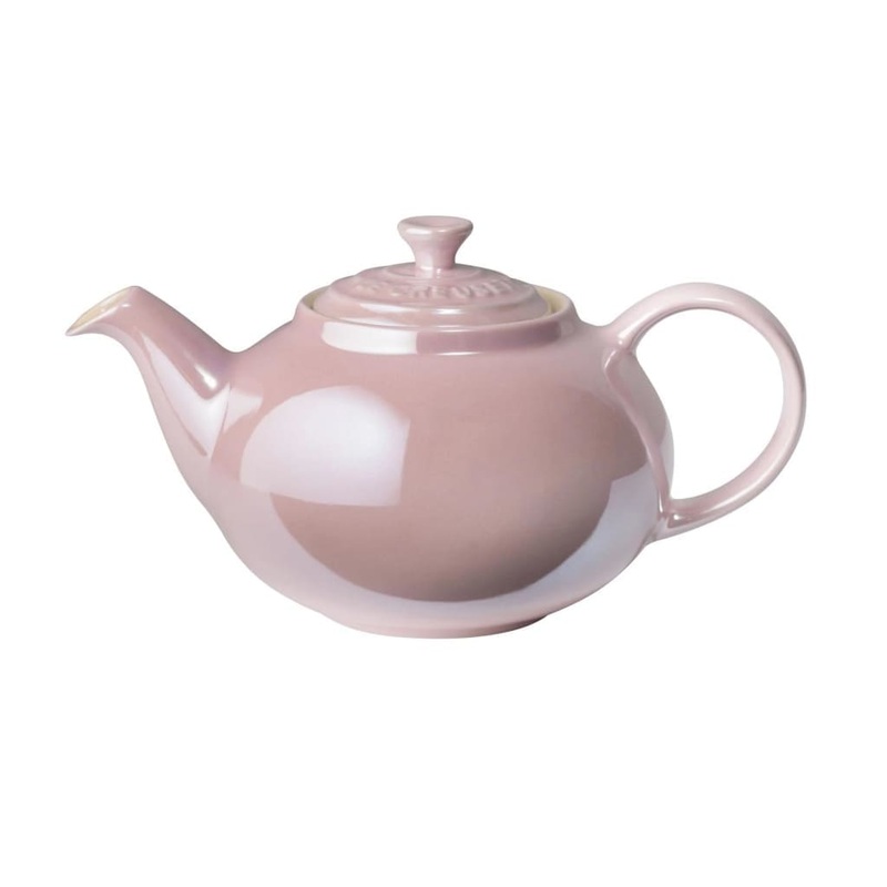 Le Creuset Stoneware Glac Collection Petite Teapot Chiffon Pink