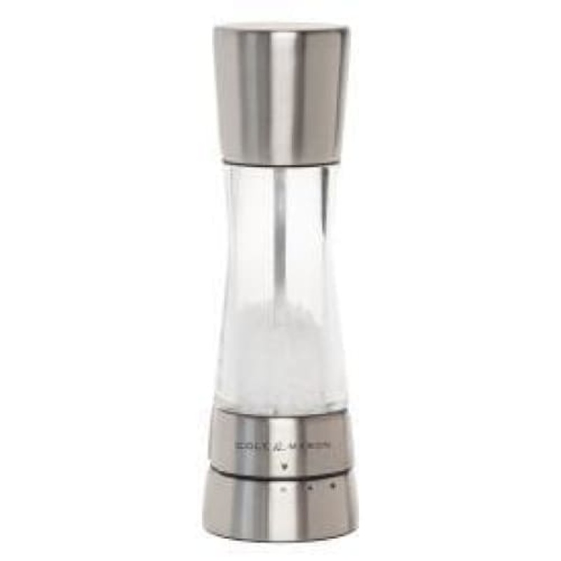 Cole & Mason Gourmet Precision Derwent Acrylic and Stainless Steel Salt Mill